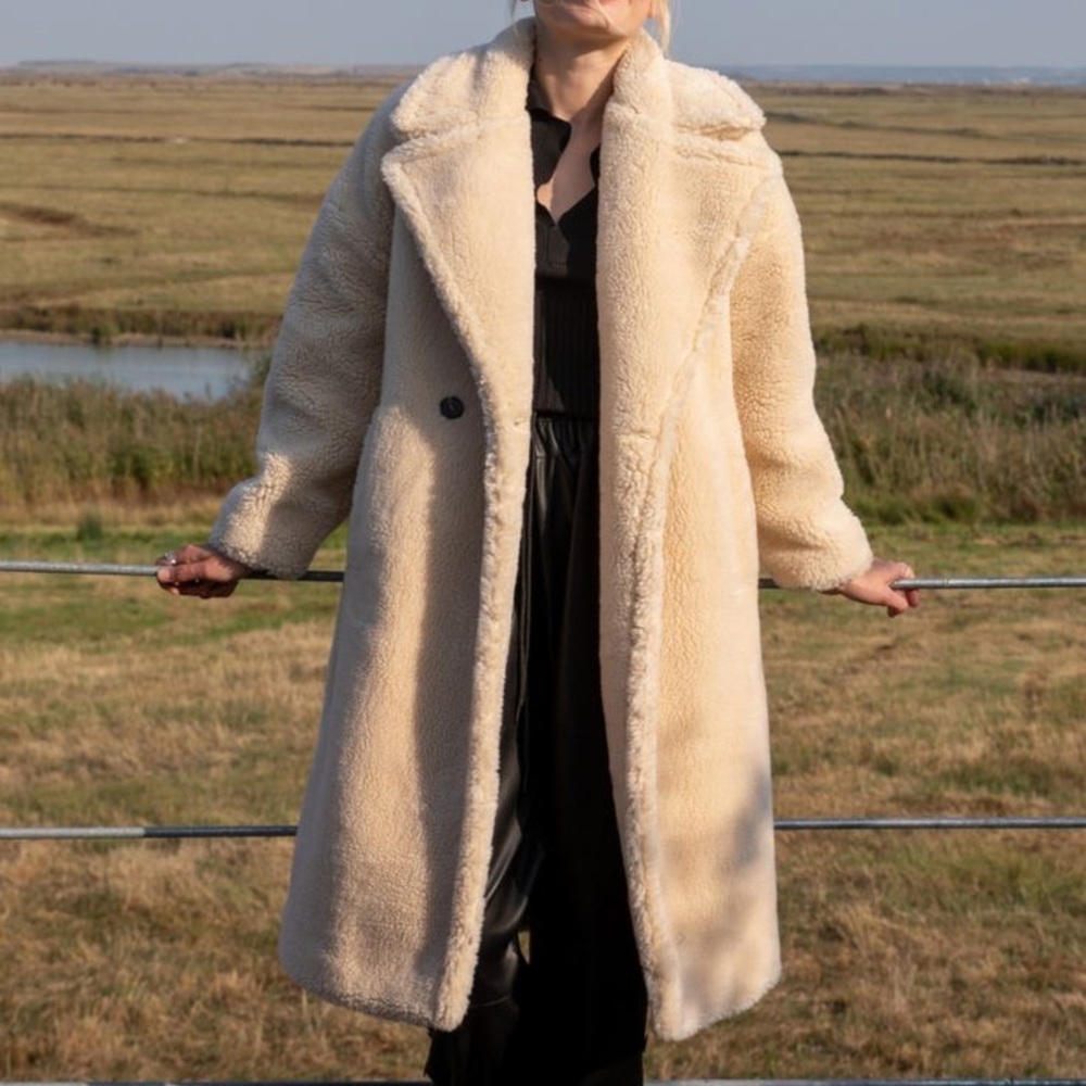 TOPSHOP Long Teddy Coat